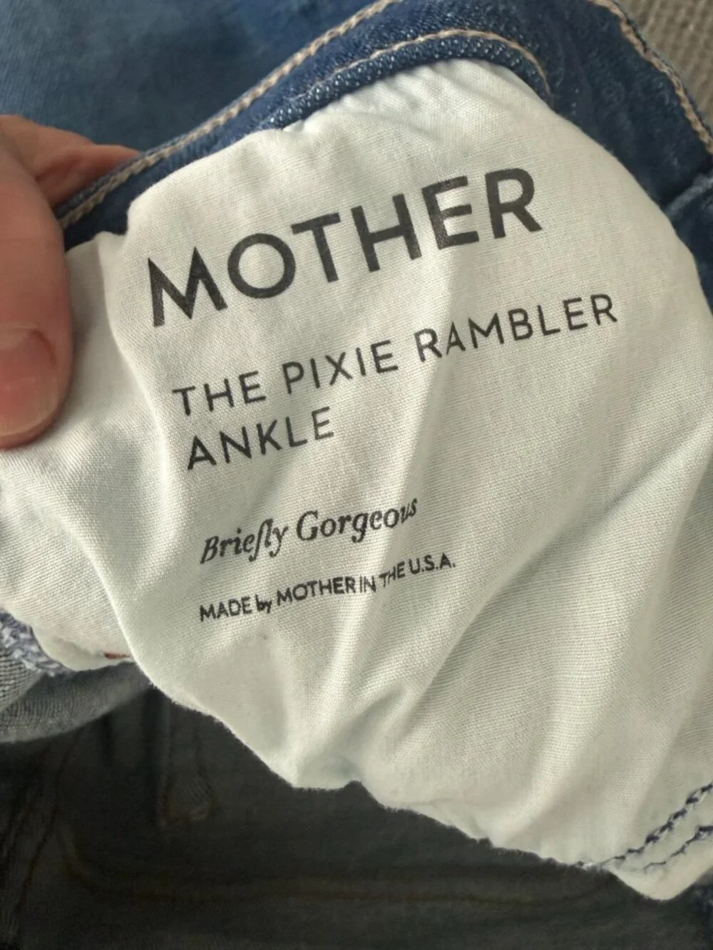 MOTHER The Pixie Rambler Ankle Jeans – Briefly Gorgeous Wash-28-Ankle/Hight Rise